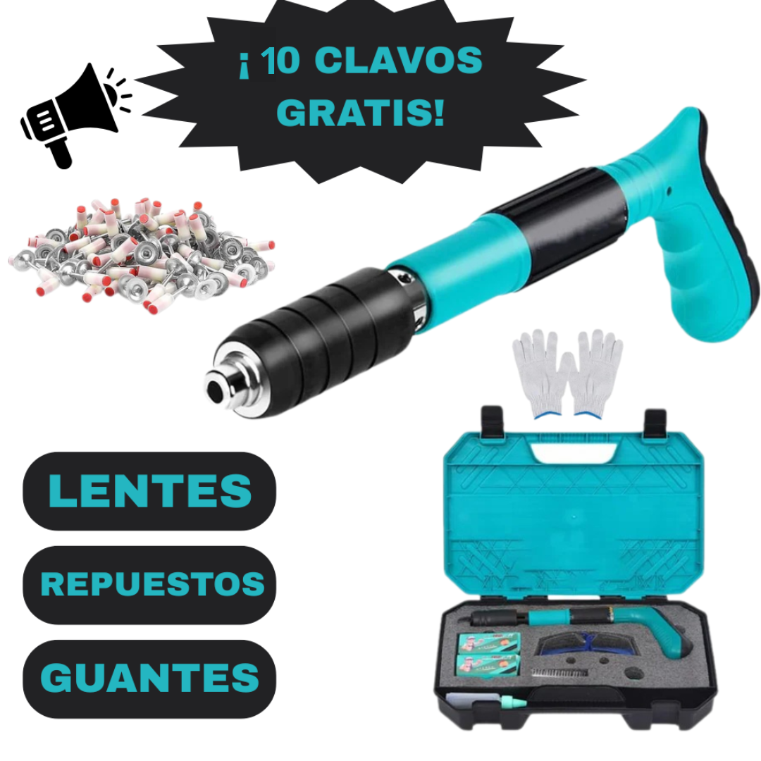 Pistola de clavos y remaches portátil + 🔥 ¡10 CLAVOS GRATIS! 🔥