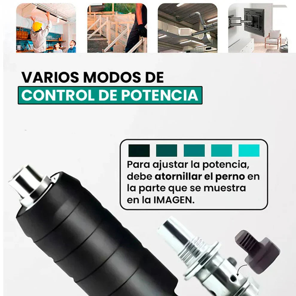 Pistola de clavos y remaches portátil + 🔥 ¡10 CLAVOS GRATIS! 🔥
