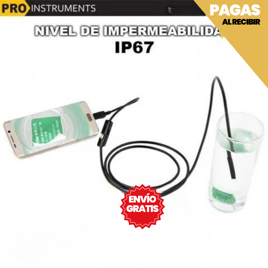 Camara endoscópica resistente al agua