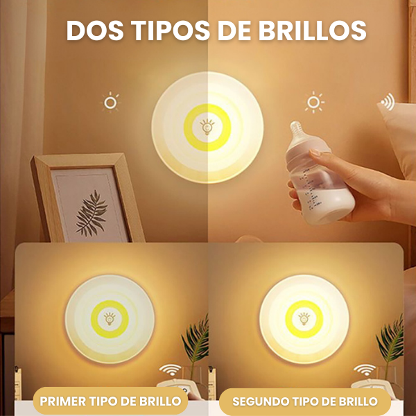 Luces LED inalámbricas + control, sin cableado, ni extensiones (Pack 3 unds)