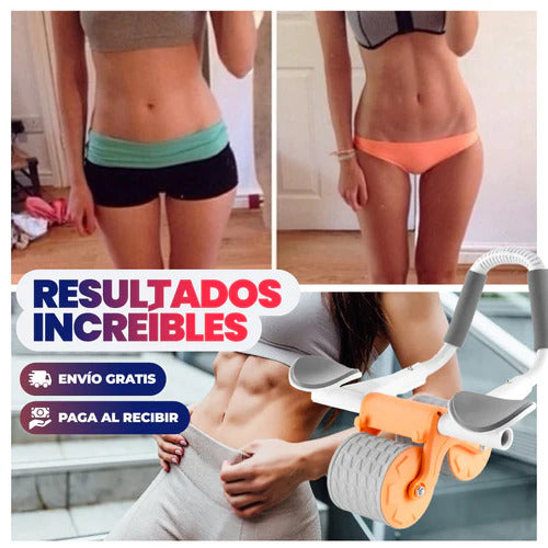 Rueda abdominal de rebote asistido automática