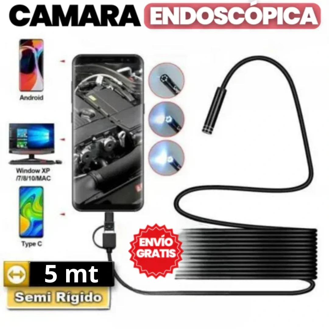 Camara endoscópica resistente al agua