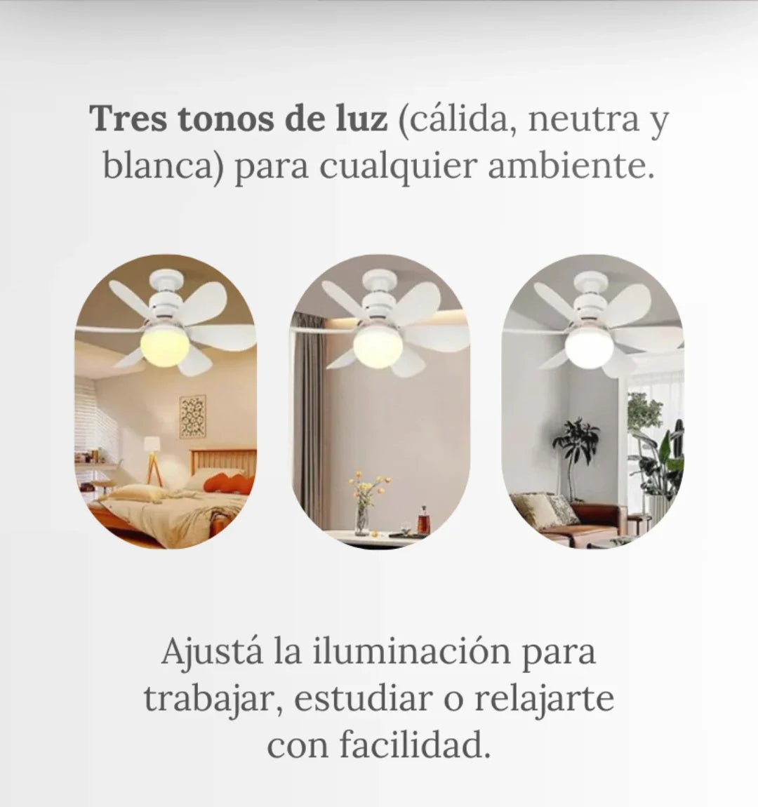 🏠💡Transforma tu hogar y refresca tu ambiente con la lampara ventilador🌬️