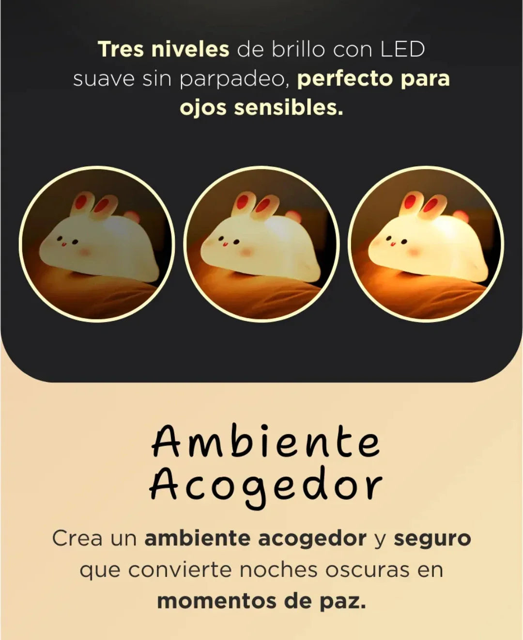 Lampara mágica 3 tonos recargable ✨✨