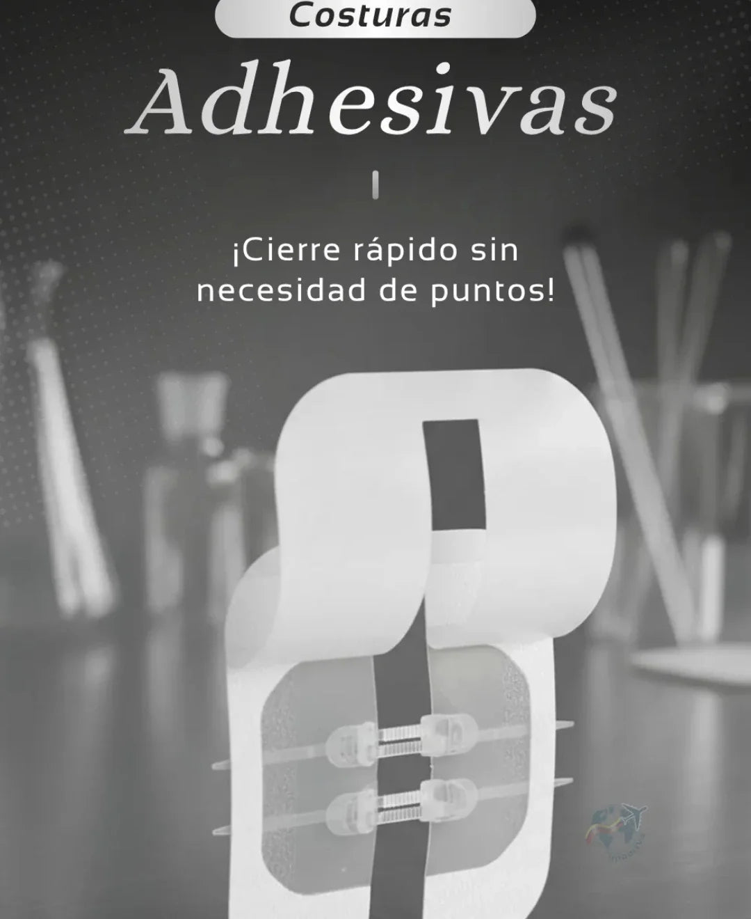 🩹 Kit Cierre Rápido y Seguro: ¡Puntos Adhesivos superficiales!