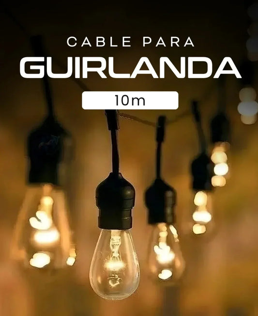 Guirnalda de bombillos 10mt 25 bombillos + Panel solar☀️☀️