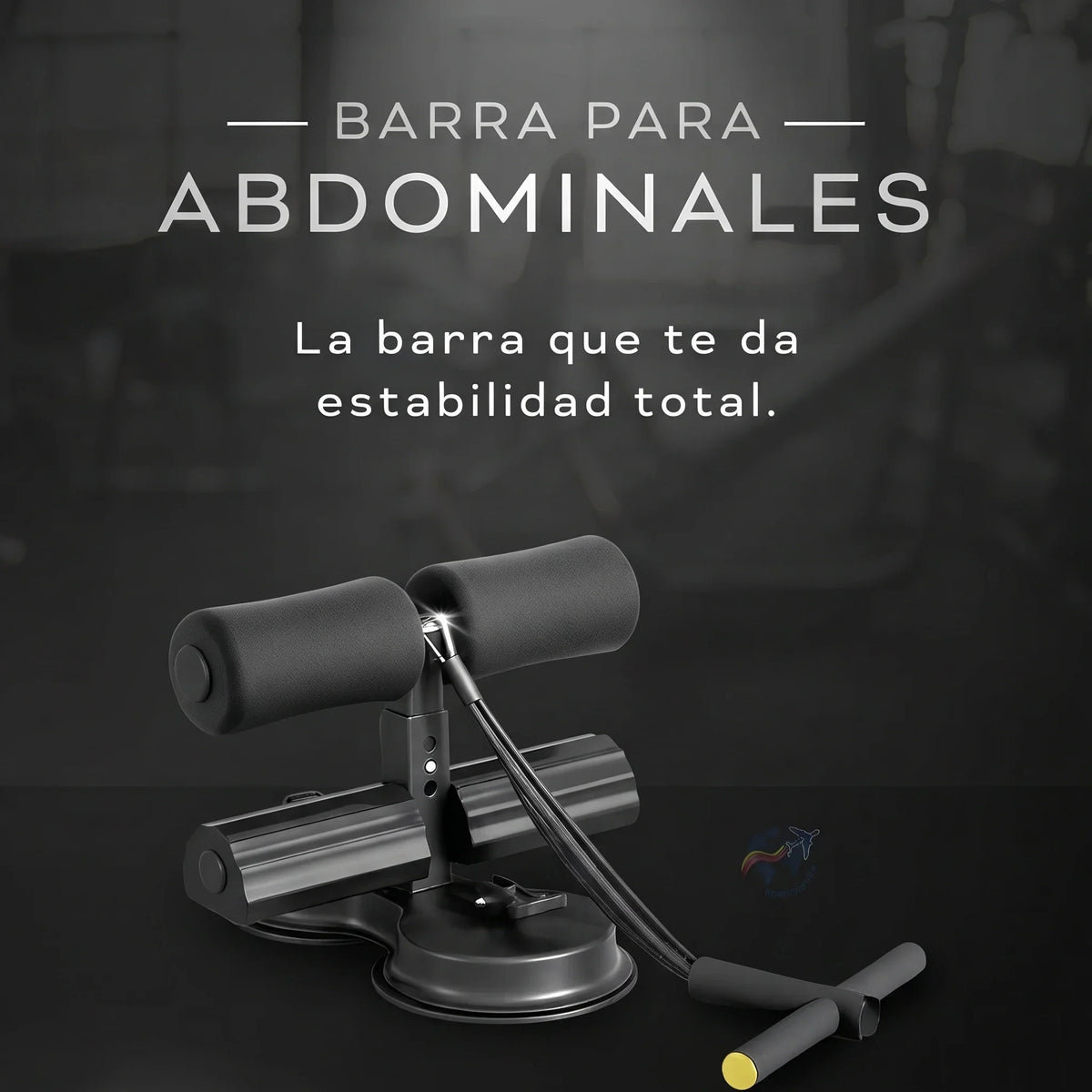 Barra Para Abdominales y brazos con ventosa para Pies🏋️