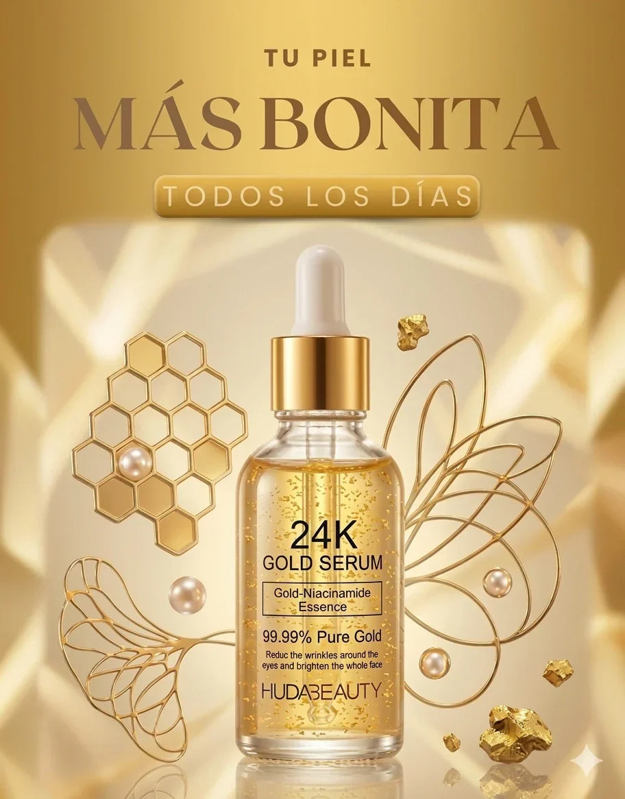 💎 Sérum Facial 24K Gold: El Secreto para una Piel Radiante y Joven⭐
