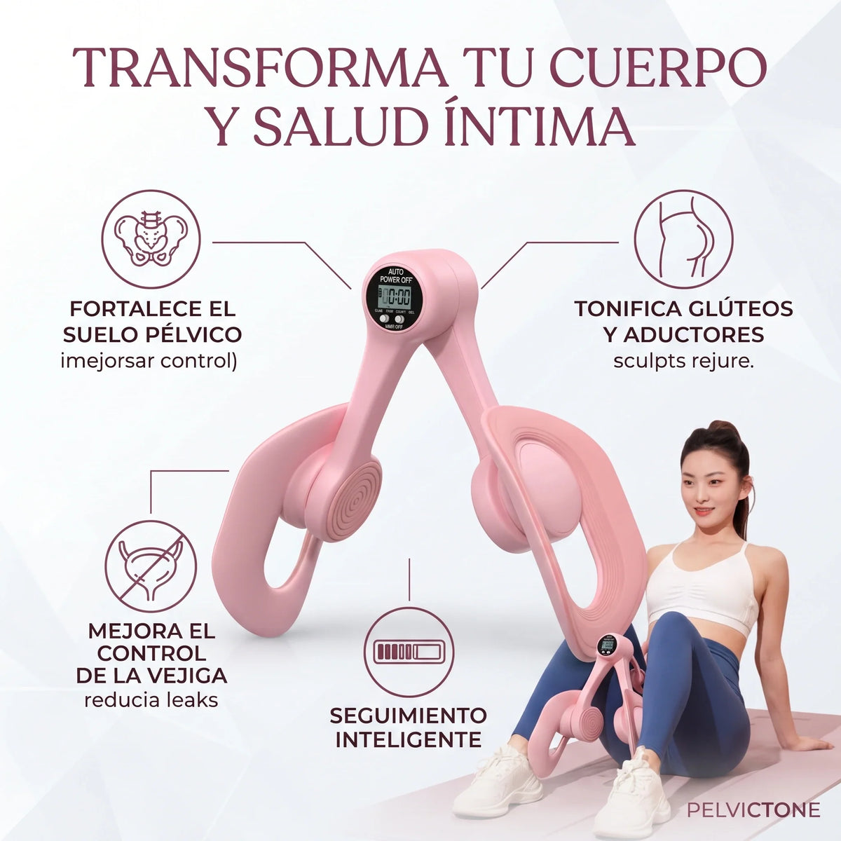 PELVICTONE®️  | Ejercita y Fortalece tu suelo Pélvico y Piernas