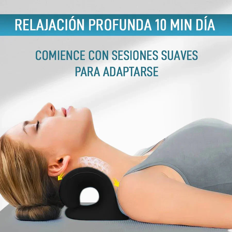 Almohada Tracción cervical®  Alivio de la columna y cervical desde casa