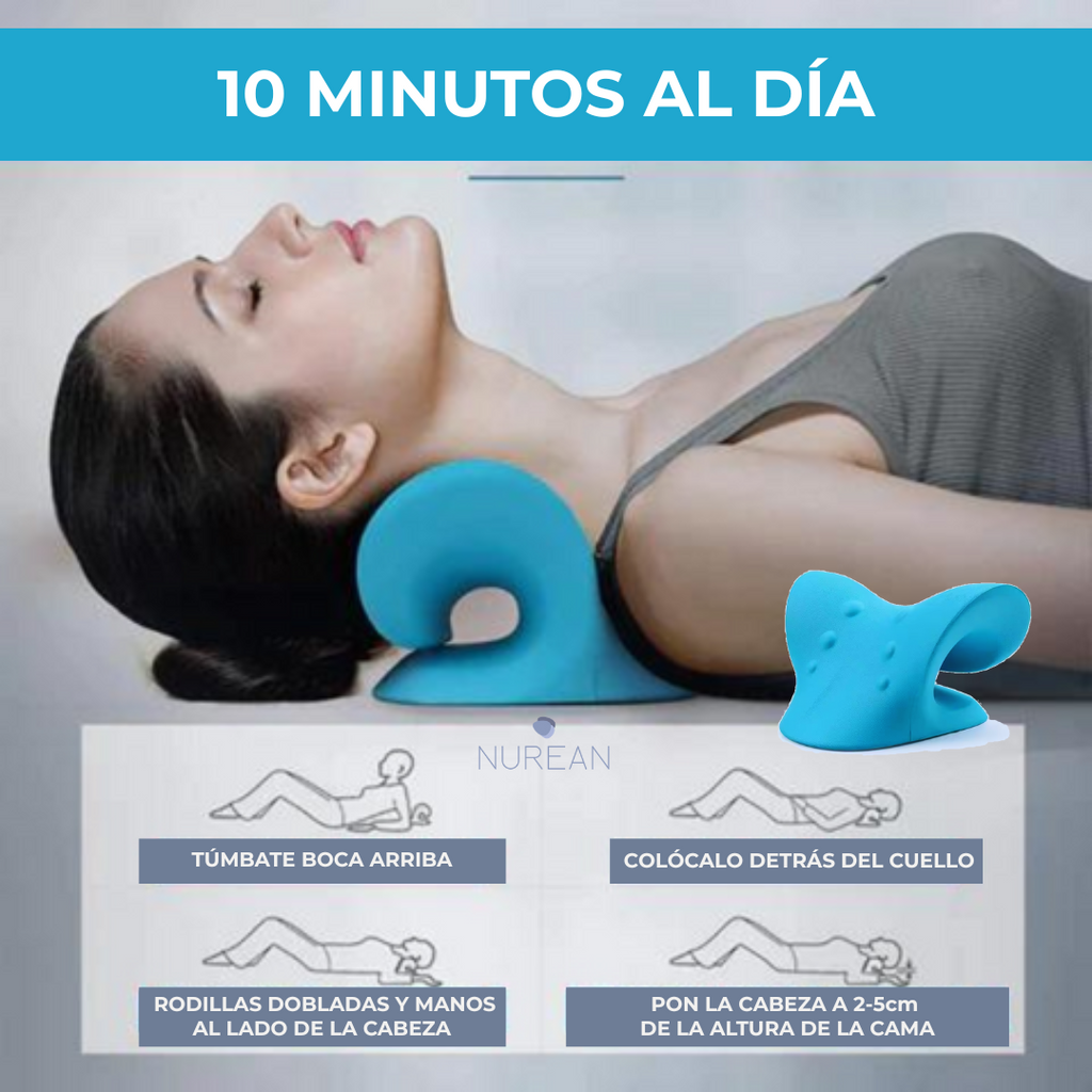 Almohada Tracción cervical®  Alivio de la columna y cervical desde casa